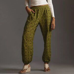 By Anthropologie Eyelet Cargo Joggers | XS